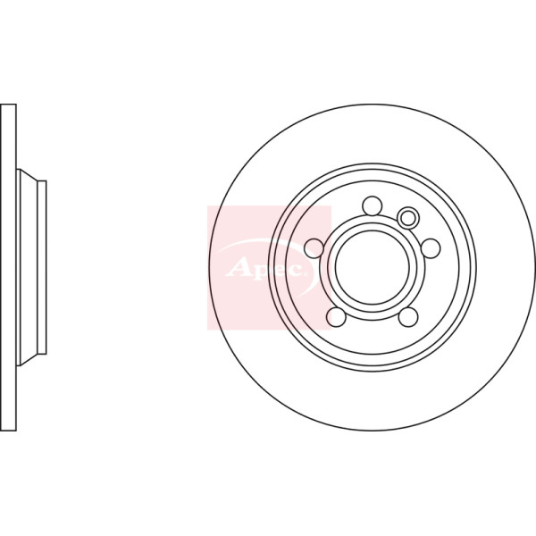 APEC BRAKE DISC (REAR) (SINGLE) image