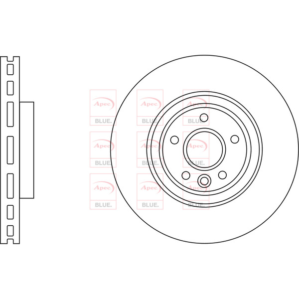APEC BLUE BRAKE DISC (FRONT) (SINGLE) (R90) image