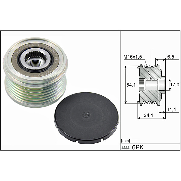 OVER RUNNING ALTERNATOR PULLEY image