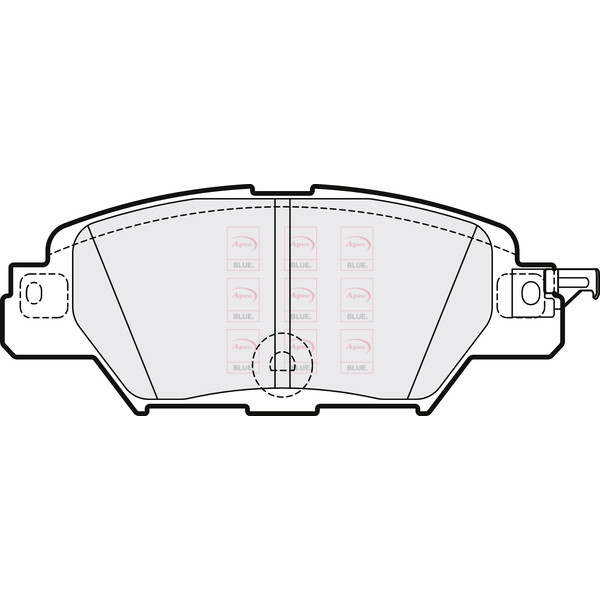 APEC BLUE BRAKE PADS (REAR) (R90) image