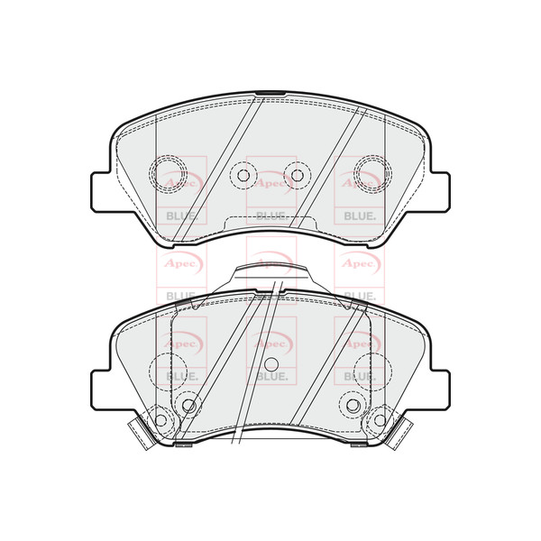APEC BLUE BRAKE PADS (FRONT) (R90) image