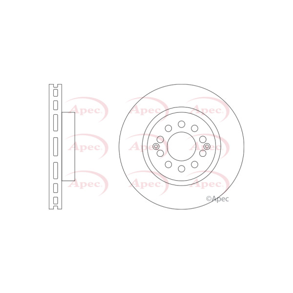 APEC BRAKE DISC (FRONT) (SINGLE) image