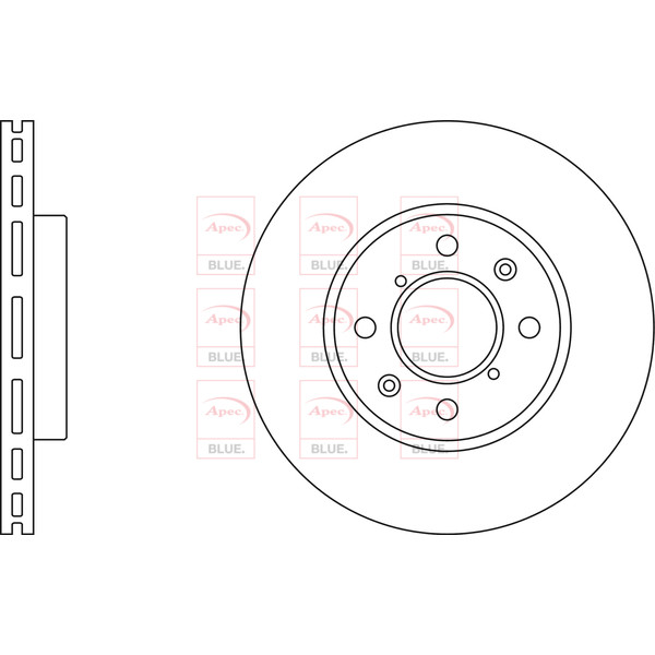 APEC BLUE BRAKE DISC (FRONT) (SINGLE) (R90) image
