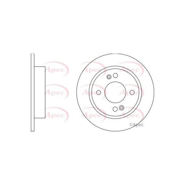 APEC BRAKE DISC (REAR) (SINGLE) image