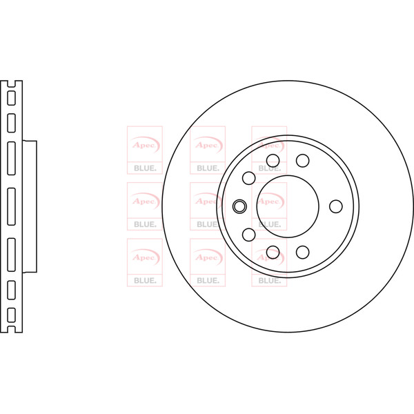 APEC BLUE BRAKE DISC (FRONT/REAR) (SINGLE) (R90) image