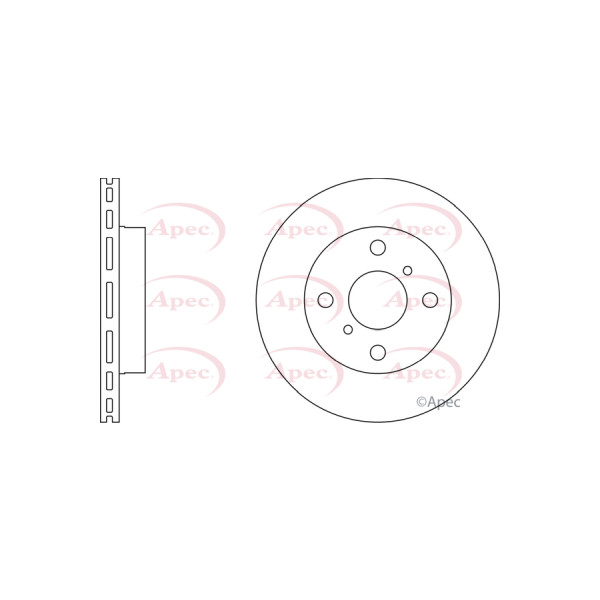 APEC BRAKE DISC (FRONT) (SINGLE) image