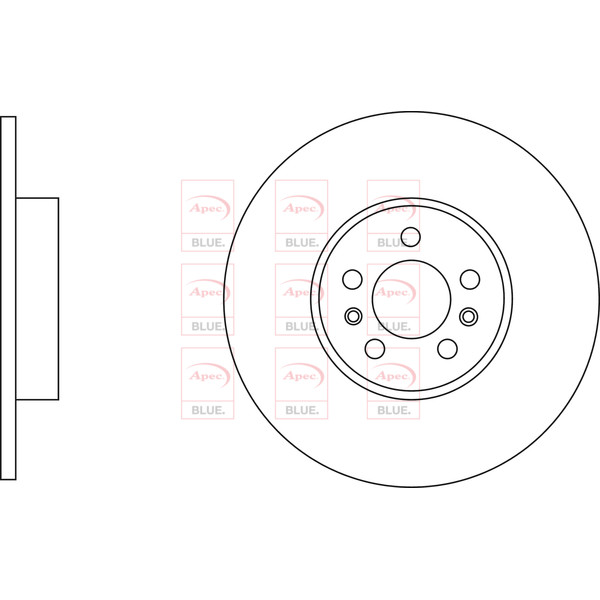 APEC BLUE BRAKE DISC (REAR) (SINGLE) (R90) image