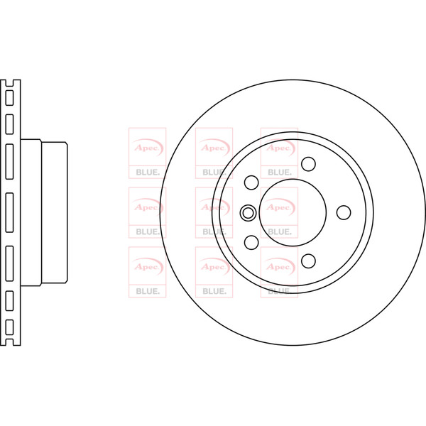APEC BLUE BRAKE DISC (FRONT) (SINGLE) (R90) image