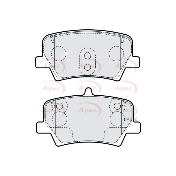 APEC BRAKE PADS (REAR) (R90) image