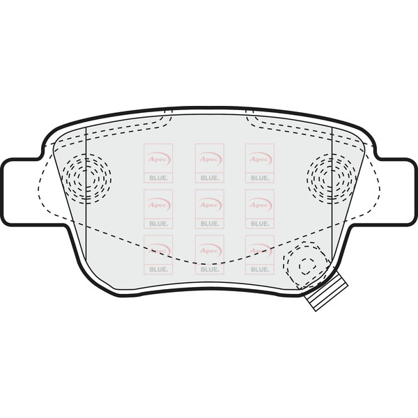 APEC BLUE BRAKE PADS (REAR) (R90) image