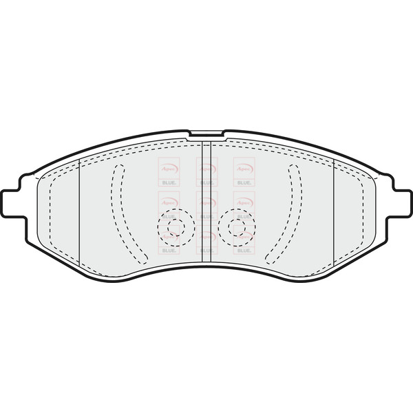 APEC BLUE BRAKE PADS (FRONT) (R90) image