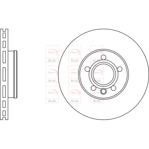 APEC BLUE BRAKE DISC (FRONT) (SINGLE) (R90) image