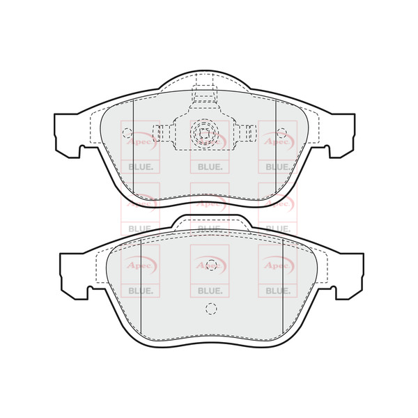 APEC BLUE BRAKE PADS (FRONT) (R90) image