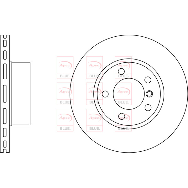 APEC BLUE BRAKE DISC (FRONT) (SINGLE) (R90) image
