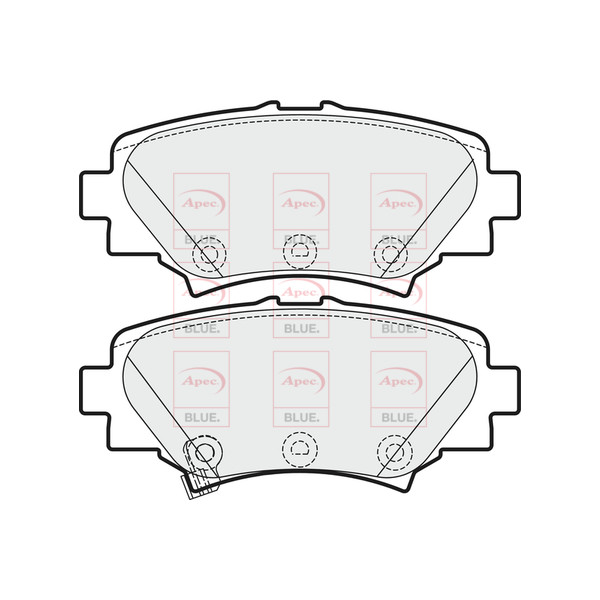 APEC BLUE BRAKE PADS (REAR) (R90) image