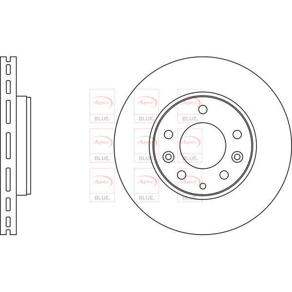 APEC BLUE BRAKE DISC (FRONT) (SINGLE) (R90) image