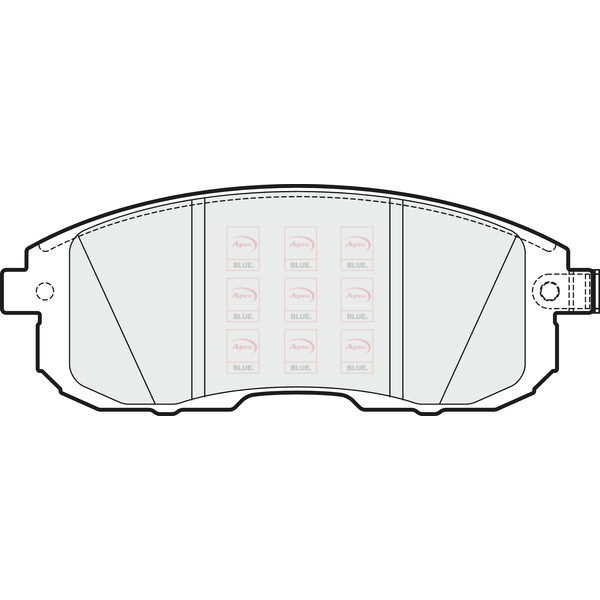 APEC BLUE BRAKE PADS (FRONT) (R90) image