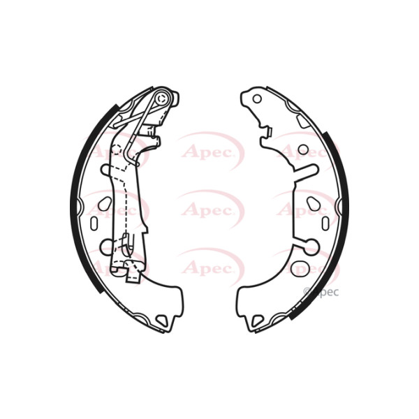 APEC BRAKE SHOES (REAR) (R90) image