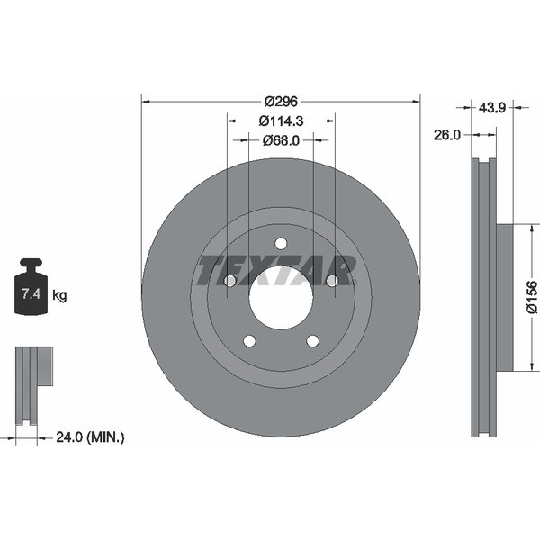 TEXTAR PC BRAKE DISCS image