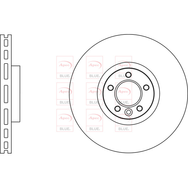 APEC BLUE BRAKE DISC (FRONT) (SINGLE) (R90) image