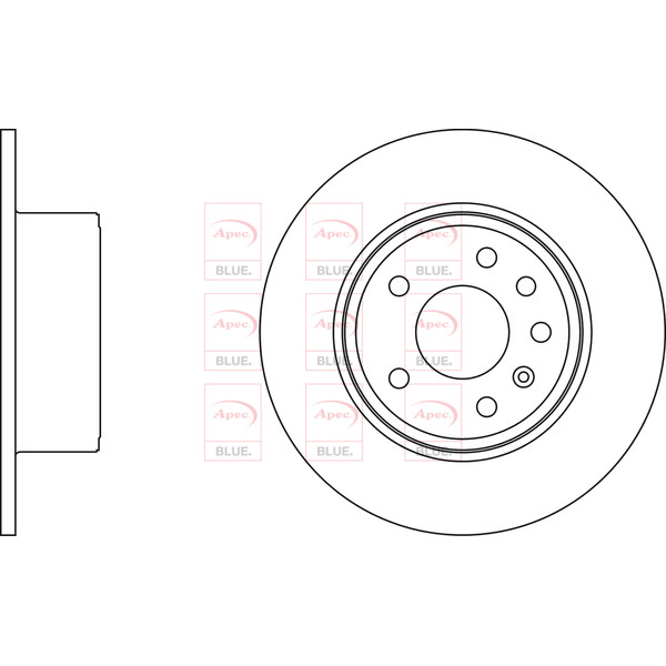 APEC BLUE BRAKE DISC (REAR) (SINGLE) (R90) image