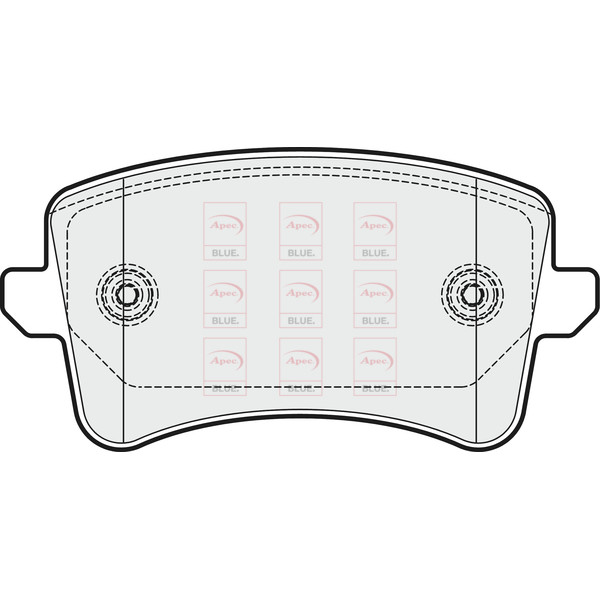 APEC BLUE BRAKE PADS (REAR) (R90) image