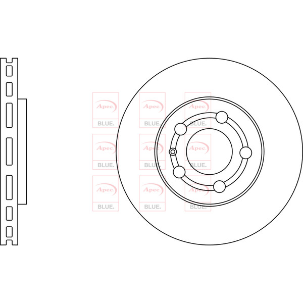 APEC BLUE BRAKE DISC (FRONT) (SINGLE) (R90) image