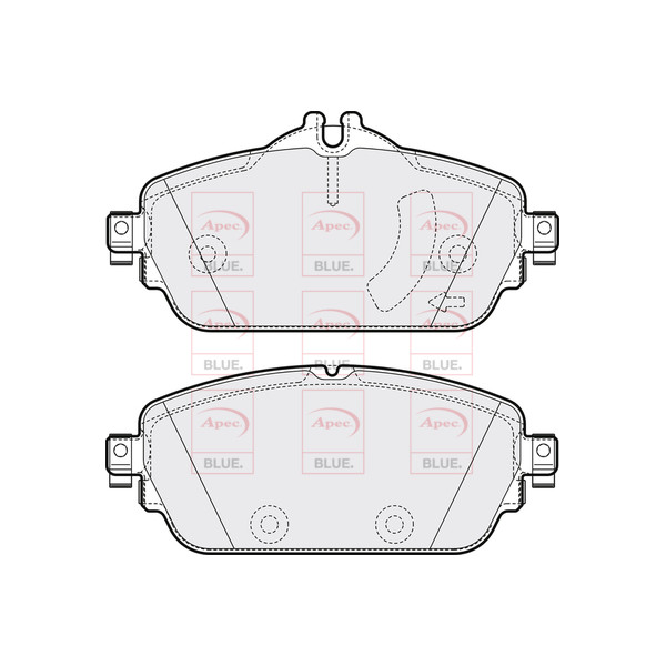 APEC BLUE BRAKE PADS (FRONT) (R90) image