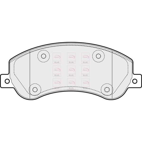 APEC BLUE BRAKE PADS (FRONT) (R90) image