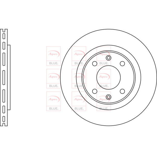 APEC BLUE BRAKE DISC (FRONT) (SINGLE) (R90) image