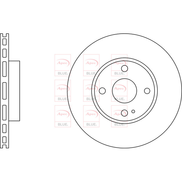 APEC BLUE BRAKE DISC (FRONT) (SINGLE) (R90) image