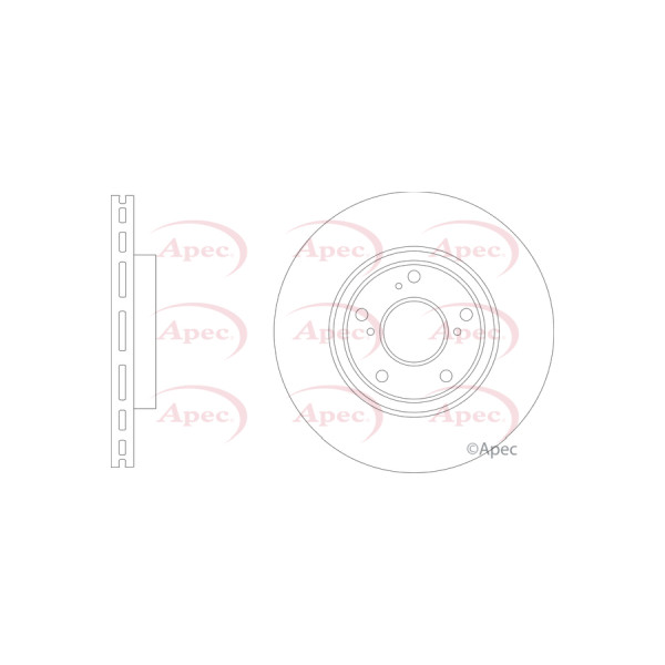 APEC BRAKE DISC (FRONT) (SINGLE) image