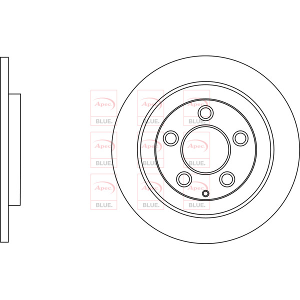 APEC BLUE BRAKE DISC (REAR) (SINGLE) (R90) image