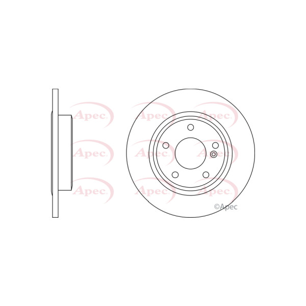 APEC BRAKE DISC (REAR) (SINGLE) image