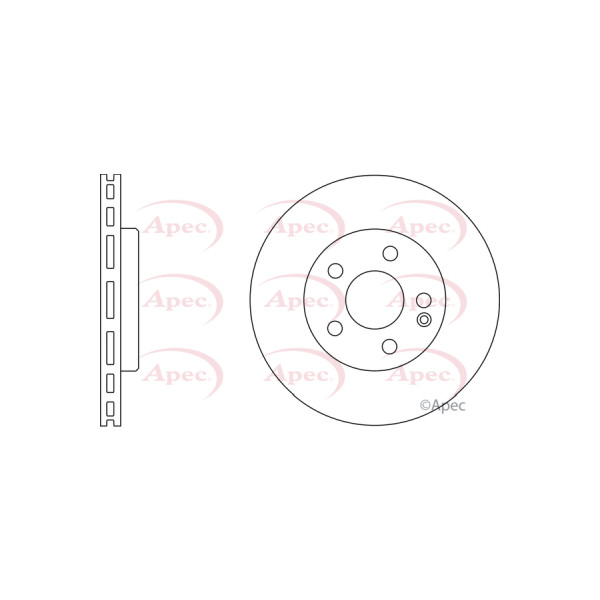 APEC BRAKE DISC (FRONT) (SINGLE) image