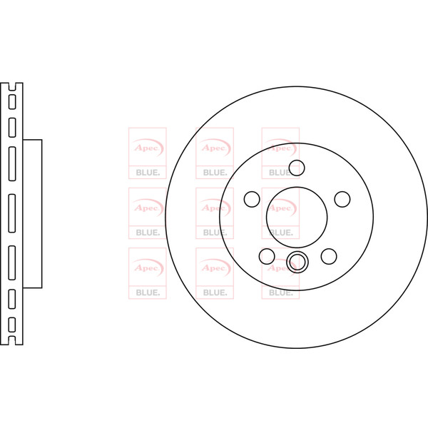 APEC BLUE BRAKE DISC (REAR) (SINGLE) (R90) image