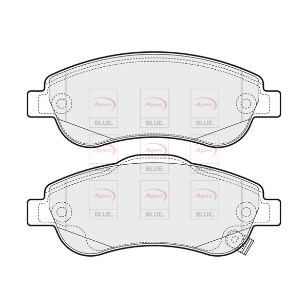 APEC BLUE BRAKE PADS (FRONT) (R90) image