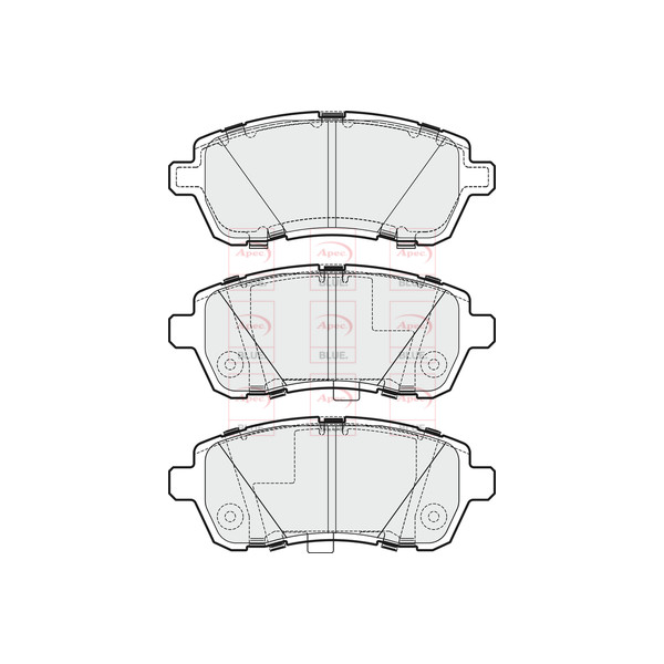 APEC BLUE BRAKE PADS (FRONT) (R90) image