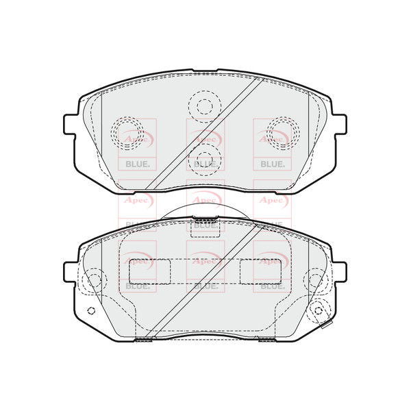 APEC BLUE BRAKE PADS (FRONT) (R90) image