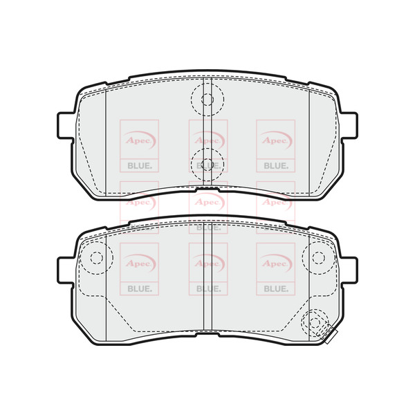 APEC BLUE BRAKE PADS (REAR) (R90) image