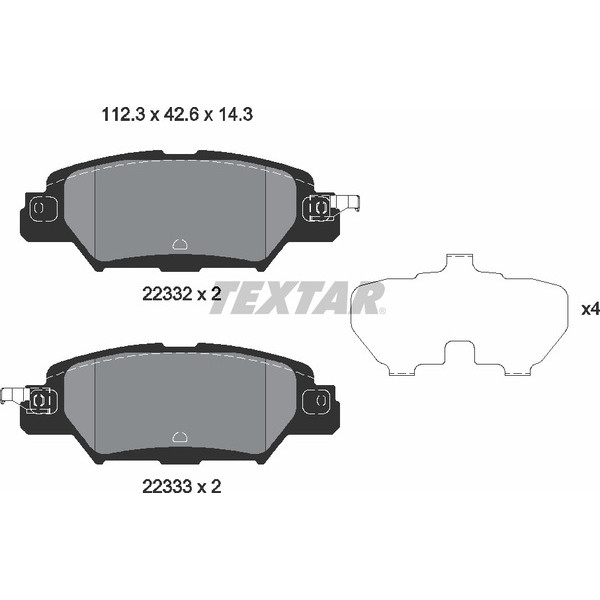 TEXTAR PC BRAKE PADS image