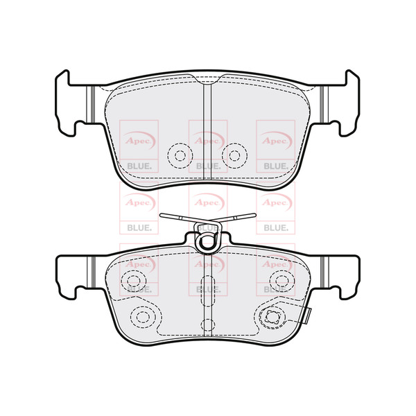 APEC BLUE BRAKE PADS (REAR) (R90) image