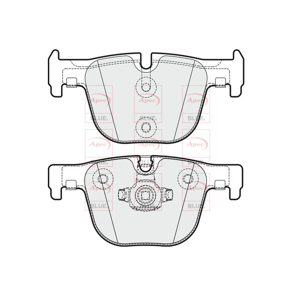 APEC BLUE BRAKE PADS (REAR) (R90) image