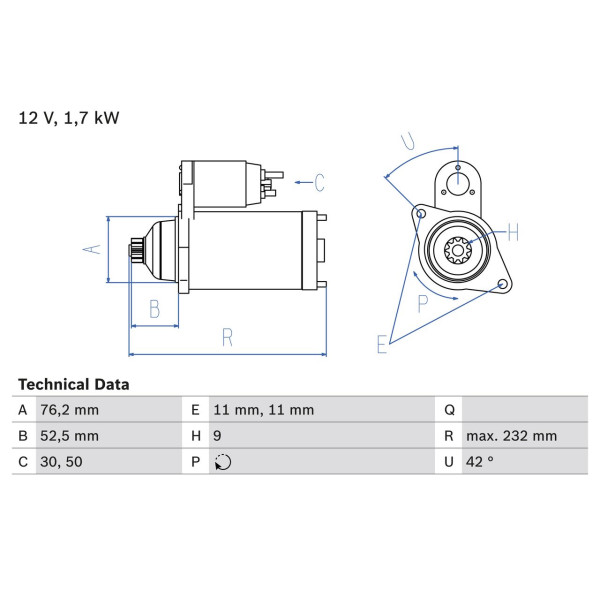 REMAN STARTER MOTOR 2247 image