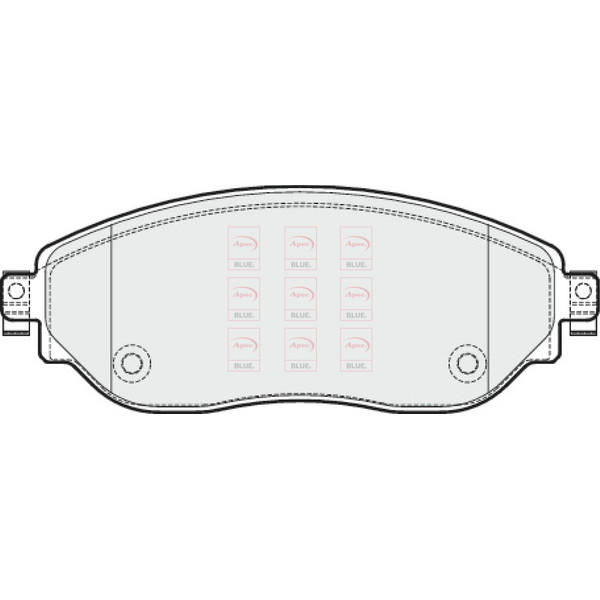 APEC BLUE BRAKE PADS (FRONT) (R90) image