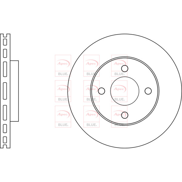 APEC BLUE BRAKE DISC (FRONT) (SINGLE) (R90) image