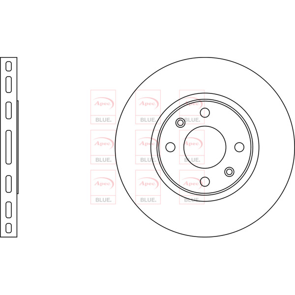 APEC BLUE BRAKE DISC (FRONT) (SINGLE) (R90) image