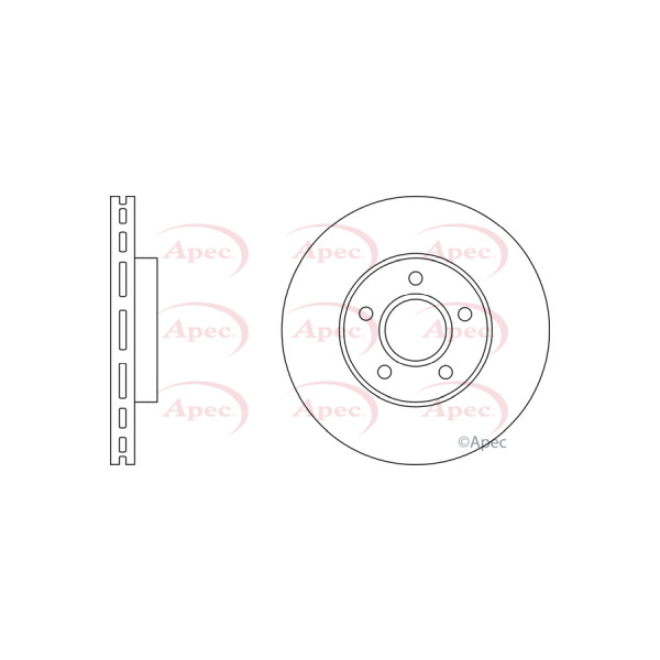 APEC BRAKE DISC (FRONT) (SINGLE) image