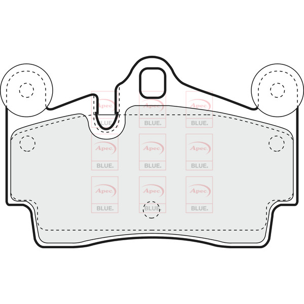 APEC BLUE BRAKE PADS (REAR) (R90) image