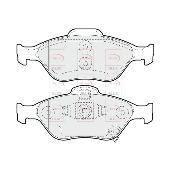 APEC BLUE BRAKE PADS (FRONT) (R90) image